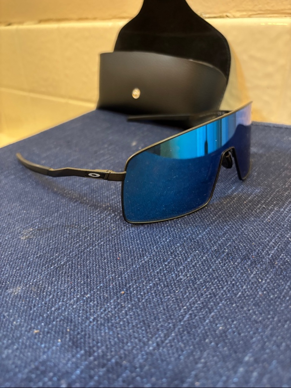 Oakley Shield Sunglasses in Blue and Black